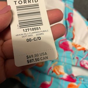 Torrid swim top size 00 c/d